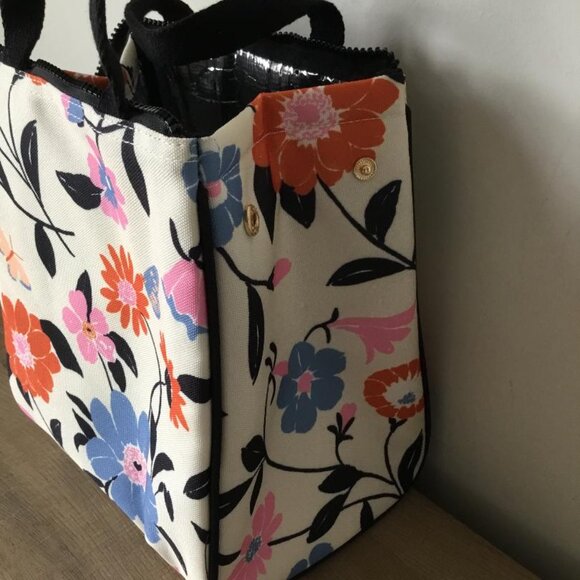 Kate Spade Floral Canvas Tote Bag - Multicolor Nwot - Picture 4 of 8